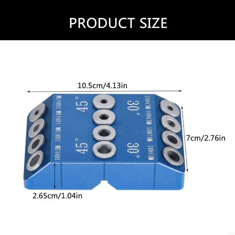 Guide forage à d Q39b Pabillement perceuse taille 4 pour 30 45 90 trous Guide perceuse pour