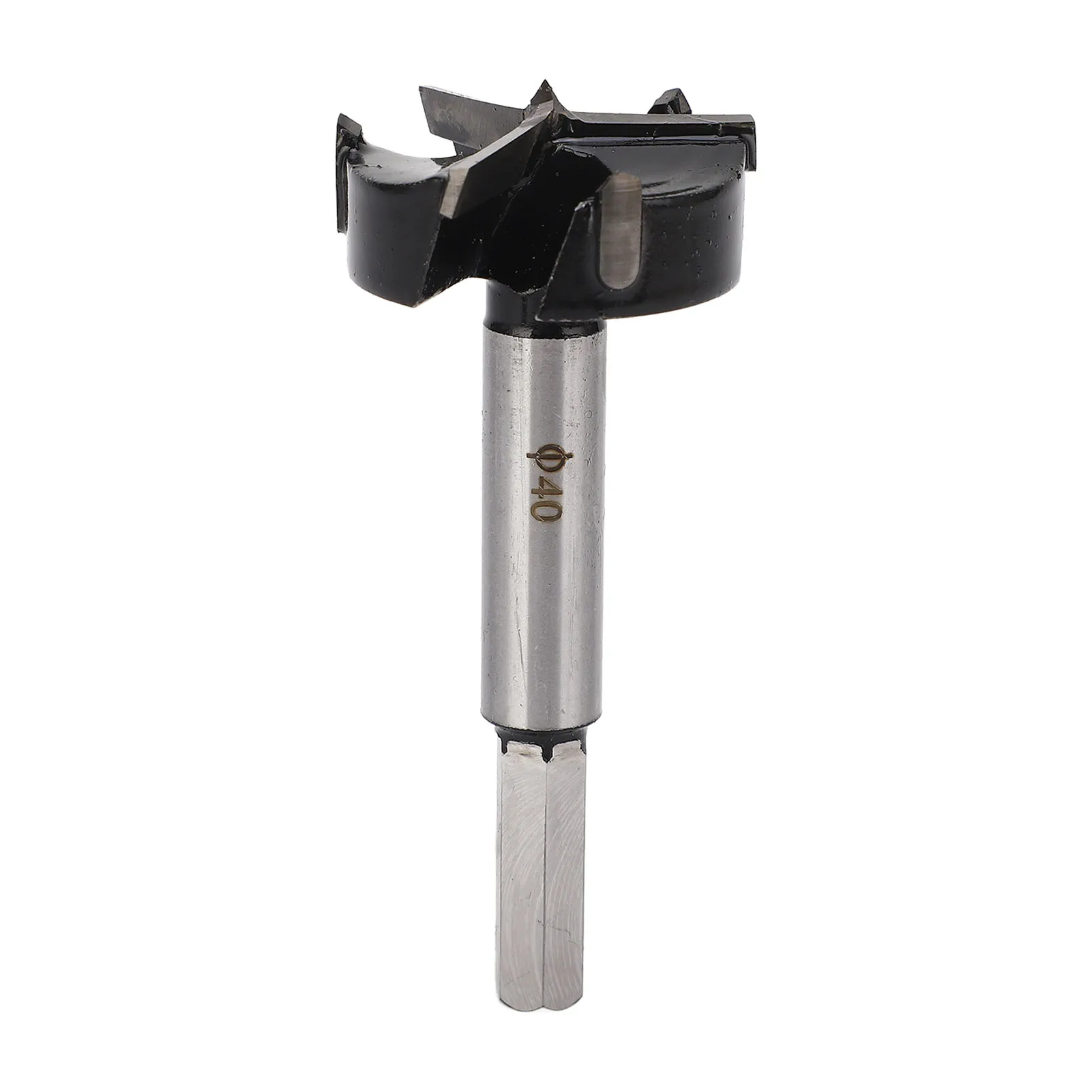 Wood Hole Opener Stable Operation 40mm High Accuracy 3 Flute Easy Installation Forstner Drill Bit Tool for Woodworking