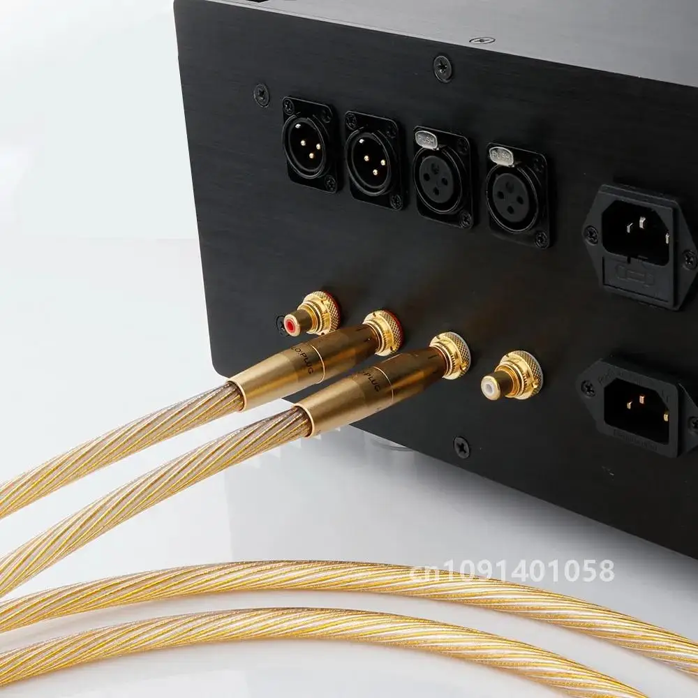 Nordost ODIN 2 Cable de Audio RCA Hifi dorado línea de equilibrio XLR 8N OFC referencia chapada en oro con enchufe RCA XLR para amplificador