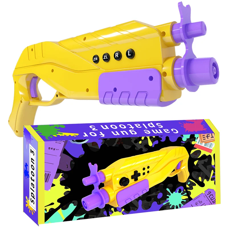 Game Gun For Nintendo Switch /OLED Splatoon 3 Bluetooth Shooting Controller with Vibration Motor Hand Grip Game Accessories