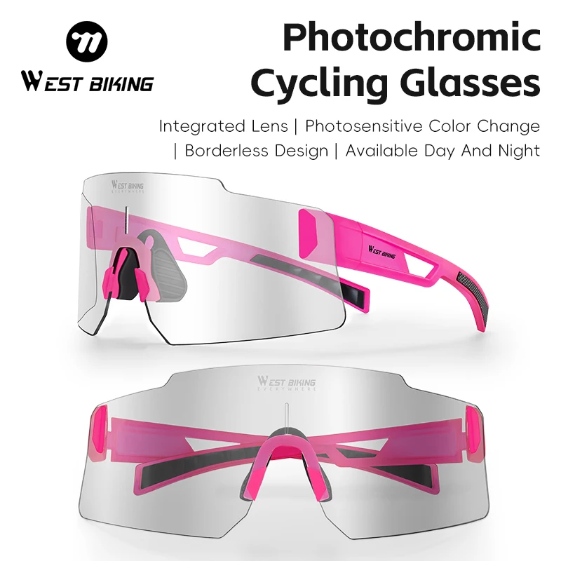 

Cycling Glasses for Women Men Photochromic Lens Bicycle Glasses UV400 Protection Windproof Sunglasses MTB Road Sports Goggles