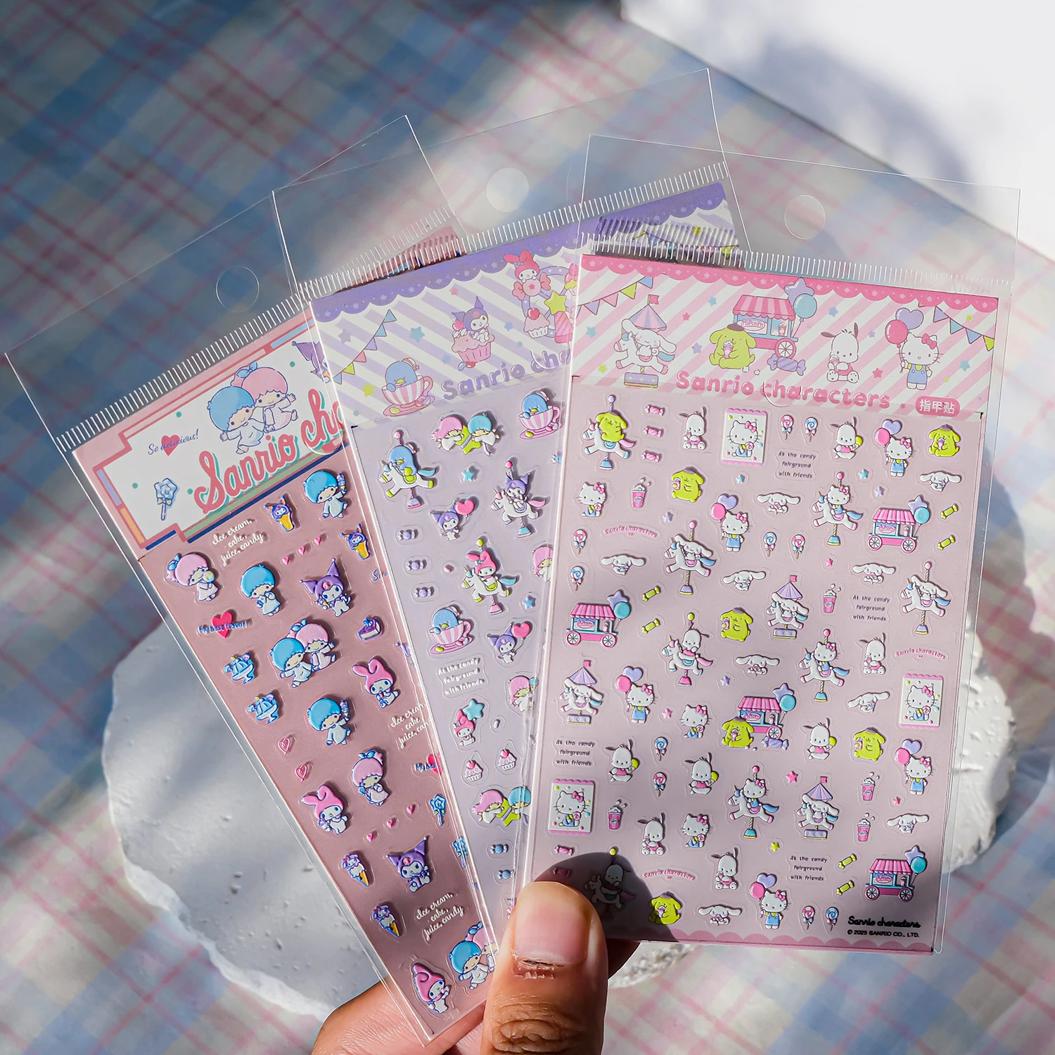 1 Stück Niedliche Sanrio-Charakter Nagelaufkleber mit Gemischten Mustern, Leicht zu Entfernen, Langlebig, für Tägliches Tragen, Mädchenhafte Aufkleber – Detail 9