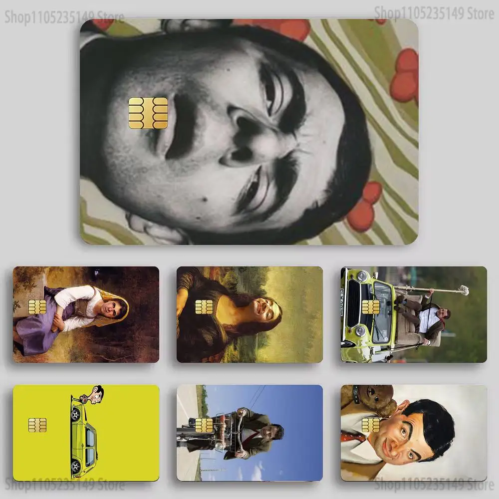 

Funny Mr B-BeanS Credit Card HD Stickers Game Card Decal Card Matte Film Skin Small Chip Waterproof Sticker