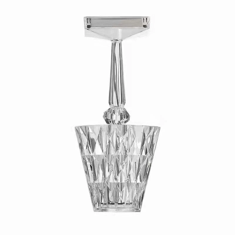 USB creative crystal Nordic desk lamp bedroom bedside ambient light source factory charging touch night light