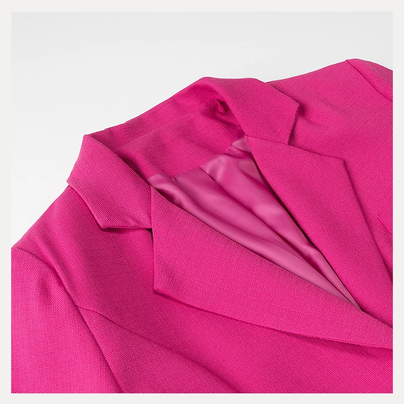 

Slim Fit Long Sve Button up Coat Spring 2025 Street Sle Pure Polyester Fiber Color Women's Faion Outerwear