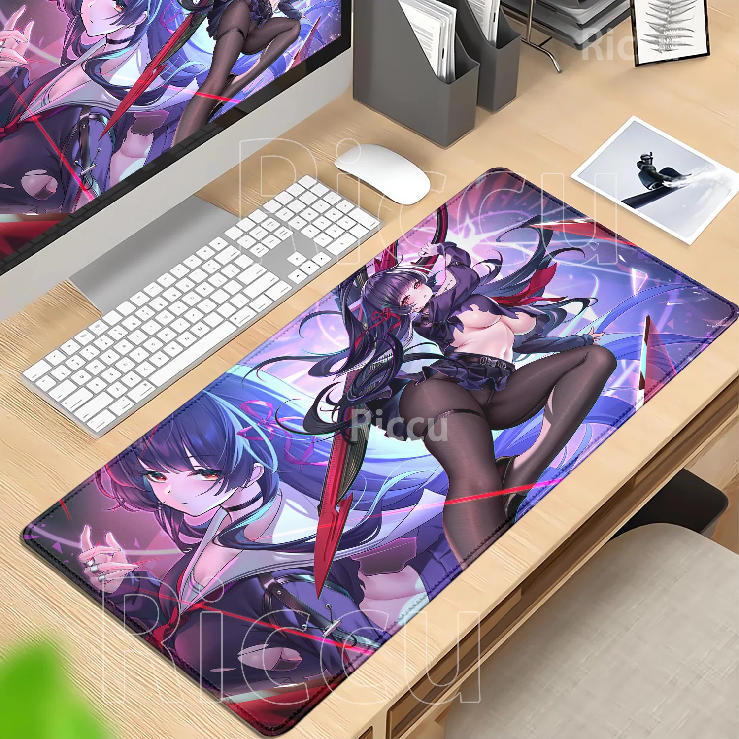 Wuthering Waves Chisa PC Gaming Mouse Pad Office Accessories Non-slip E-sports Desk Mat Rubber HD Printing Overlock XXL Mousepad