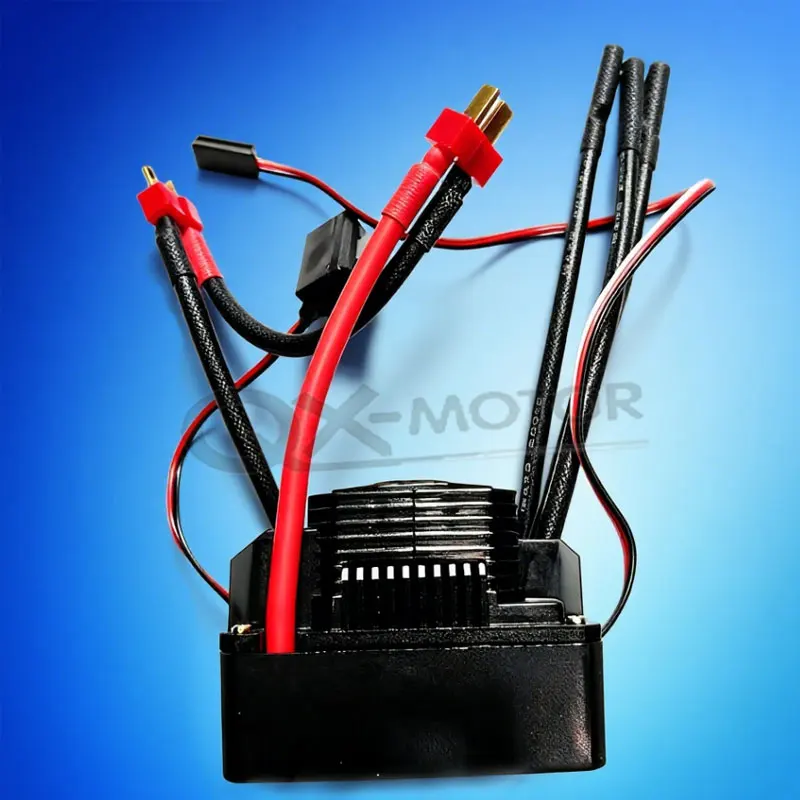 

SURPASS HOBBY KK 150A Brushless ESC T Plug for 1/8 1/10 1/12 1/14 1/16 RC Brushless Motor 2-6S Compatible with Scale Models