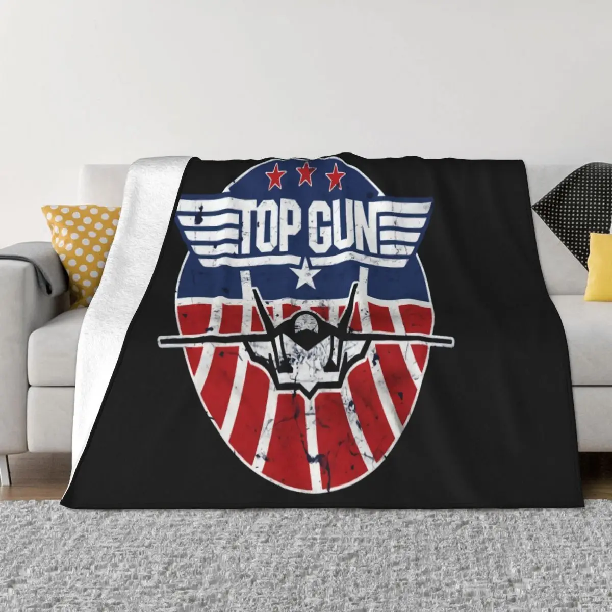 Officially Licensed Top Gun Tomcat Big Tall 3Xl 4Xl 5Xl Mens Middle Aged Vintage Gift Personalized Throw Blanket