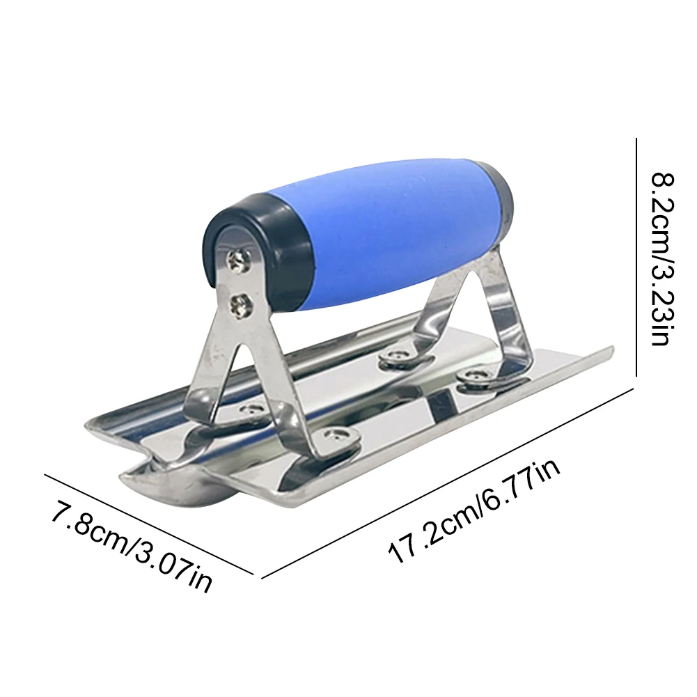 

Concrete Hand Edger Or Groover Stainless Steel Concrete Tools Pool Trowel Flat Finishing Trowel Masonry Construction Hand Tool