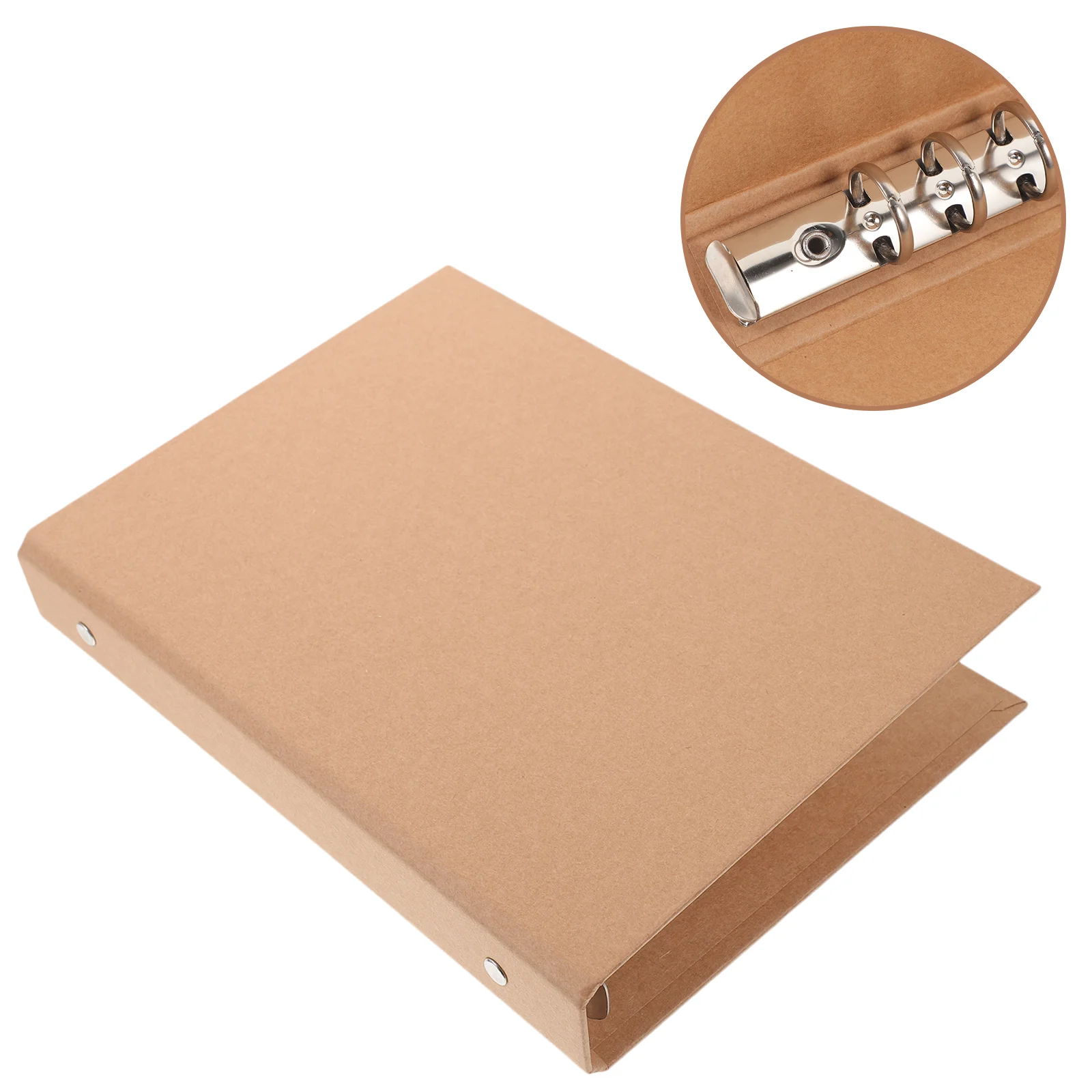 Binder Cover Protector Refillable Loose-leaf Book Clips Binders Notebook Shells Kraft Paper
