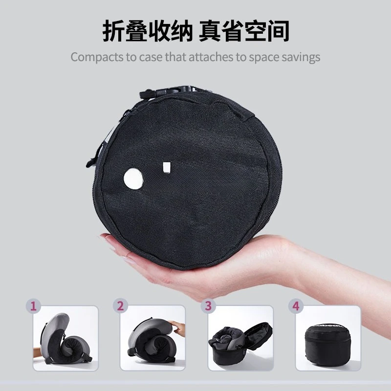 وسادة الرقبة الذاكرة القطنية المحمولة السفر مكتب قيلولة وسادة طائرة المدرب