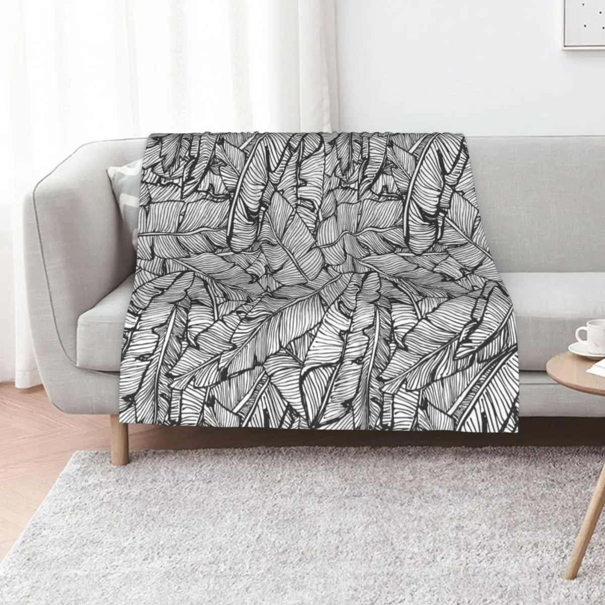 

Black & White Jungle Throw Blanket Single Blankets For Baby funny gift Moving Blankets