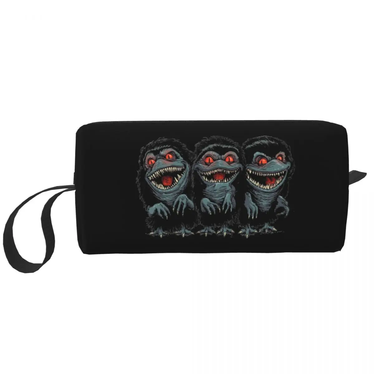 Gizmo Monster 80s Horror Movie Cosmetic Bag Women Makeup Bags Gremlinn Travel Zipper Toiletry Bag Organizer Pouch