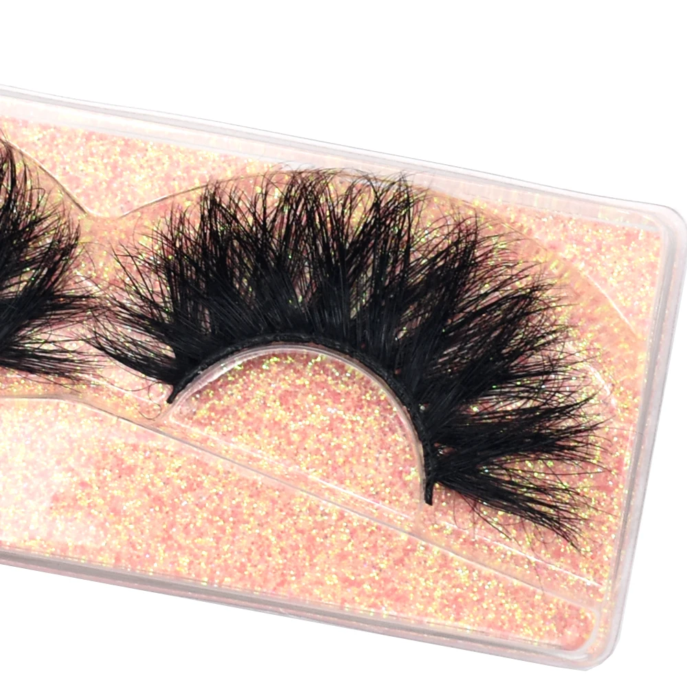 FOXESJI 3D Nerz-Wimpern Flauschige Hochvolumige Wimpernverlängerung Natürliche Zarte Volle Nerz-Kunstwimpern Großpackung Wimpern-Make-up – Detail 4