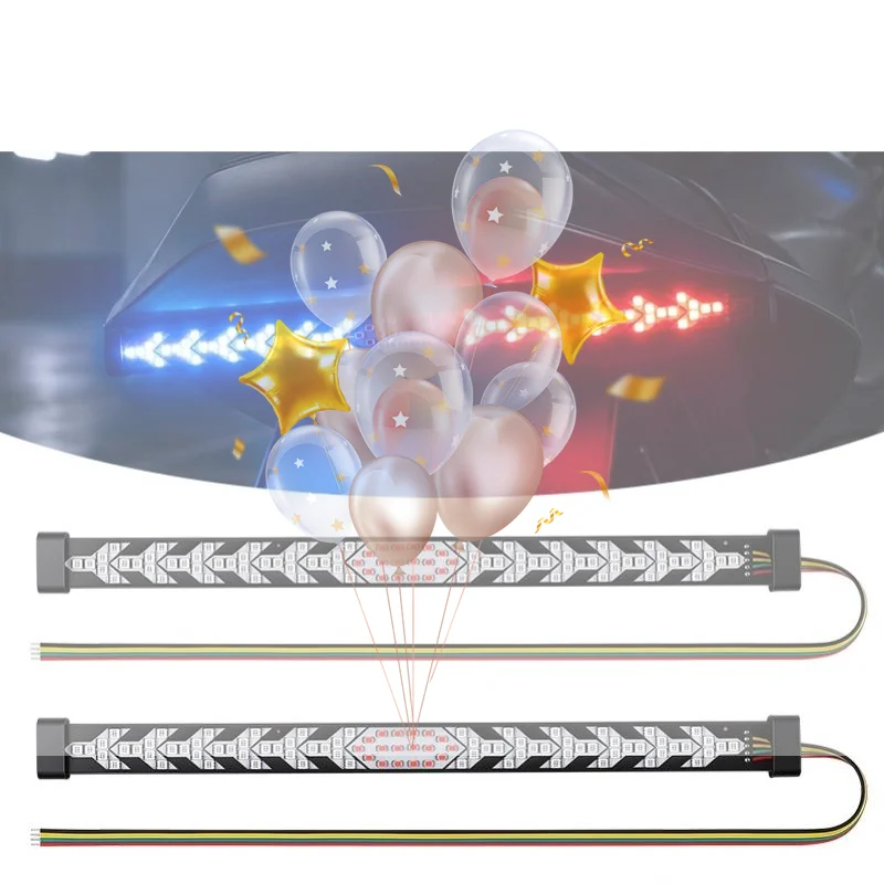 Motorcycle Dynamic Turn Signal Strip Lamp IP65 Waterproof Flowing Brake Warning Reverse Tail Light for 12V Motorbike Night Safe