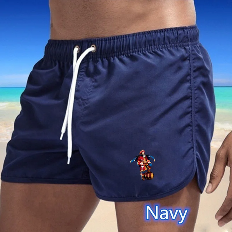 Men's quick drying beach shorts, fitness shorts summer swimsuits casual sports shorts men's swim board shorts new 2024 fashion