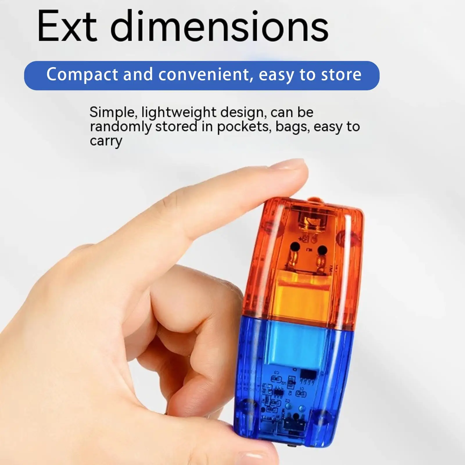 Led Shoulder Warning Light Rechargable Safety Flashing Clip Lamp USB Charging With Stainless Steel Clip Strobe Red Blue Lights