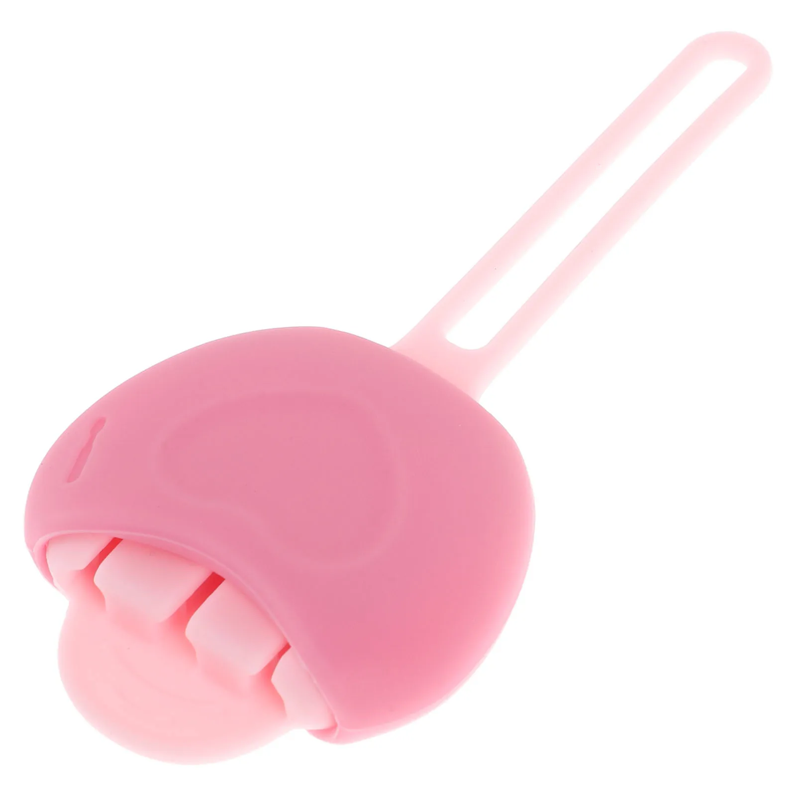 

Mini Silicone Lip Brush Case Pink Compact Dustproof Holder for Travel with Strap Protects 3 Brushes Stylish Organizer for Makeup