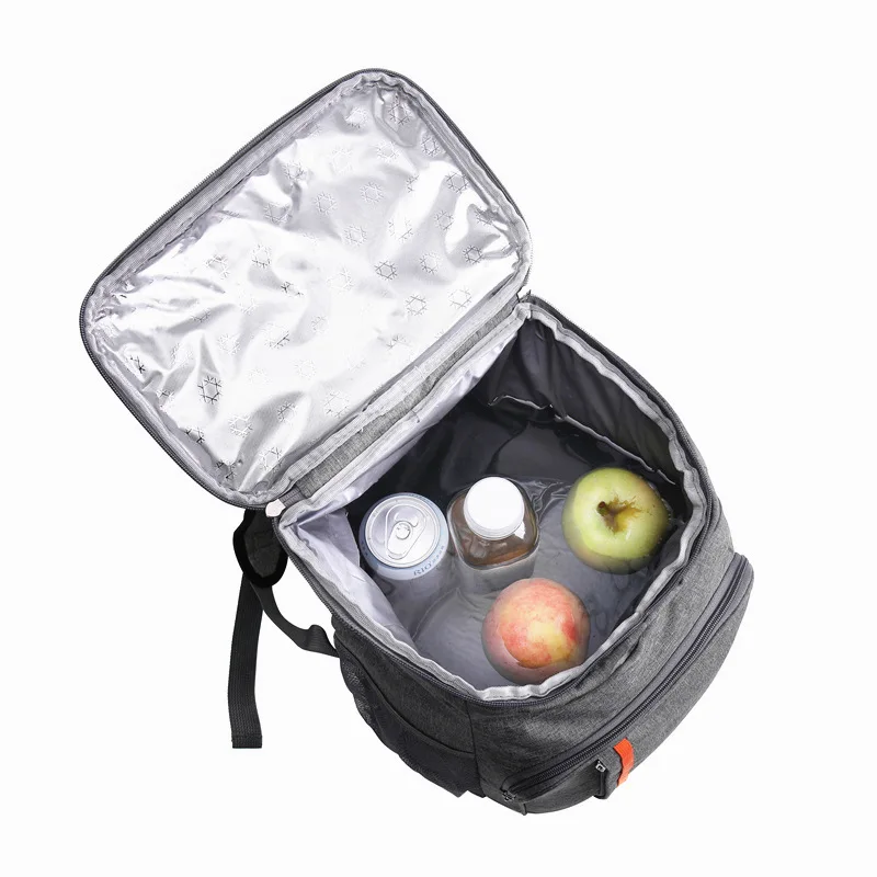 Mochila térmica grande de 20 litros, bolsa enfriadora gruesa, impermeable, aislante, para almuerzo, Picnic, paquete de hielo portátil, para alimentos frescos