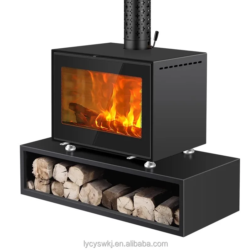 Chimenea colgante de pantalla completa, estufa de leña, estufa multicombustible, estufa de leña, chimenea de pantalla completa, Popular en el mercado europeo