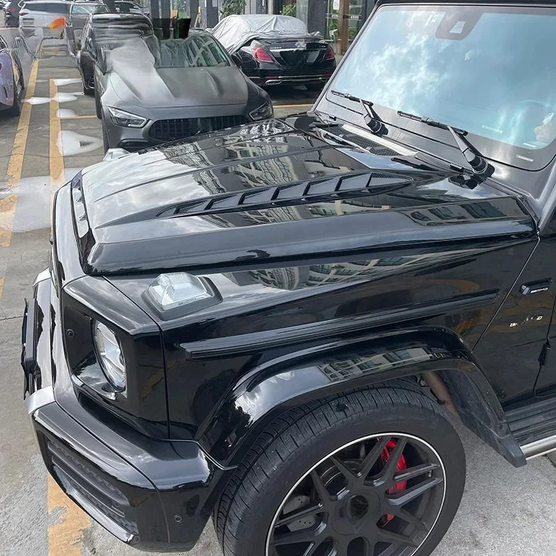 Auto Body Systems W464 Front Bonnet  G Class G63 W464 Topca Style Dry Carbon Fiber Engine Hood Cover