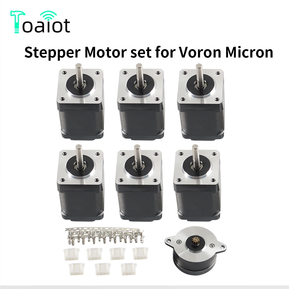 

Комплект электродвигателя Voron Micron Toaiot с высоким крутящим моментом 42 + 36 шаговых двигателей с кабелем для аксессуаров для 3D-принтера Voron