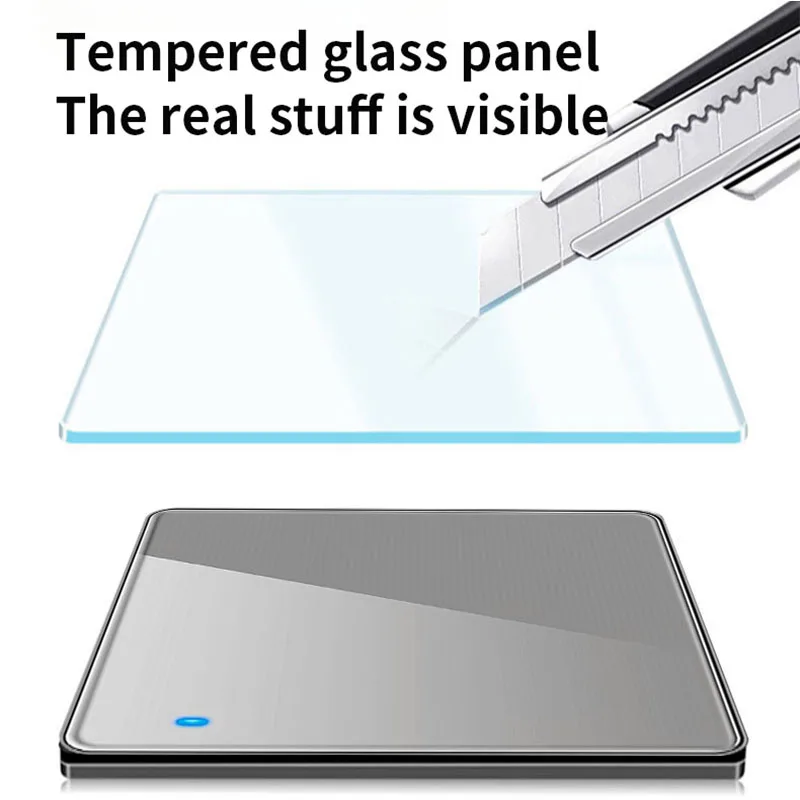 Gray Glass  1/2/3/4gang1/2way on/off Wall Light Switch LED Backlight Stair Wall Light Socket 3.1AtypeC 18W USB Power Adapter