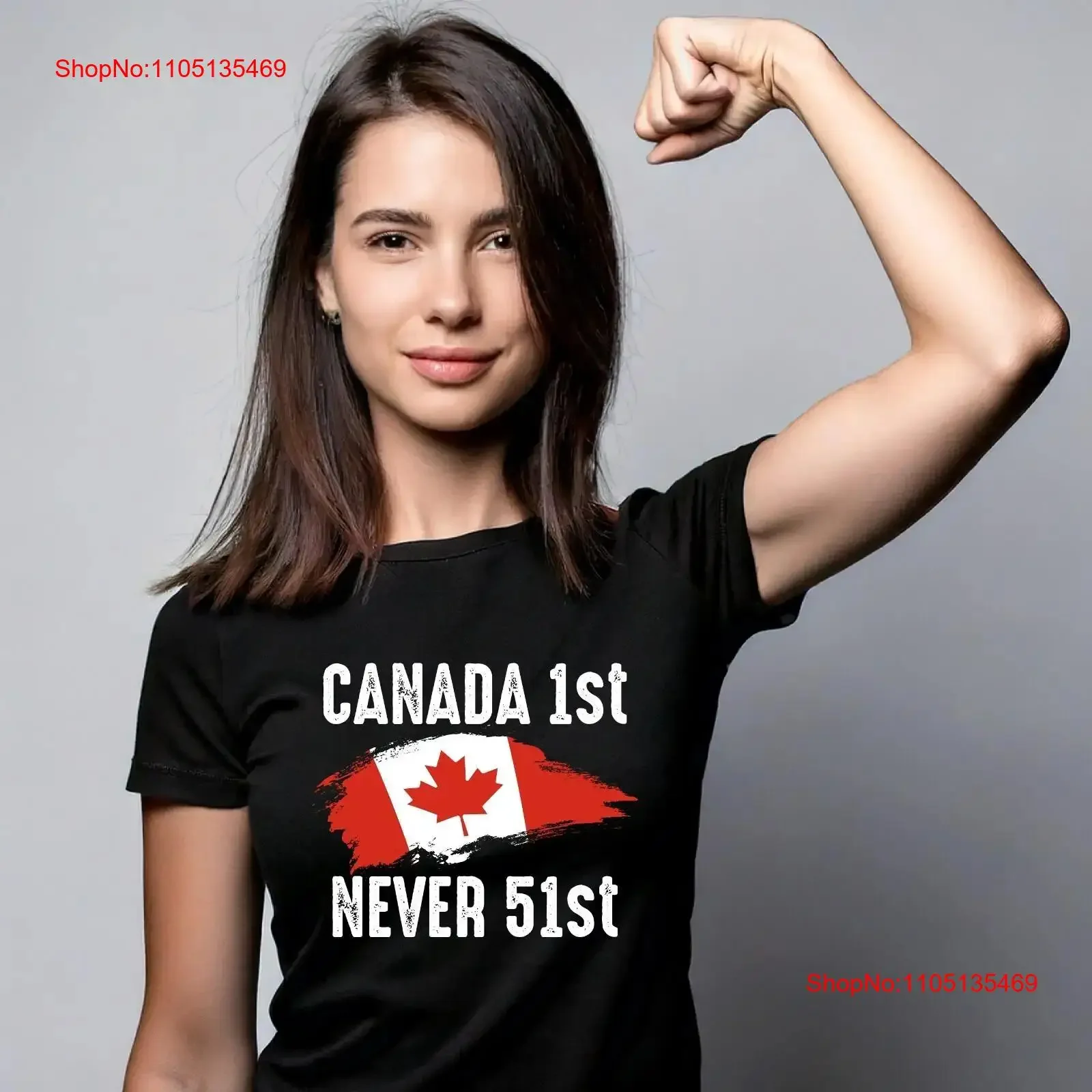Canada 1st Never 51st T Shirt Elbows Up Canadian Pride vintage Washed Stretched designer clothes Stylish Soft Versatile Casual