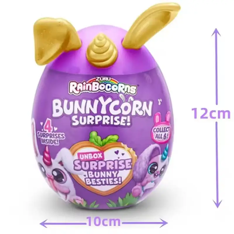 Original Zuru Bunnyconn sorpresa tan lindo conejo familia sorpresa huevo mágico tendencia muñeca niña juguete de peluche pasatiempos regalos