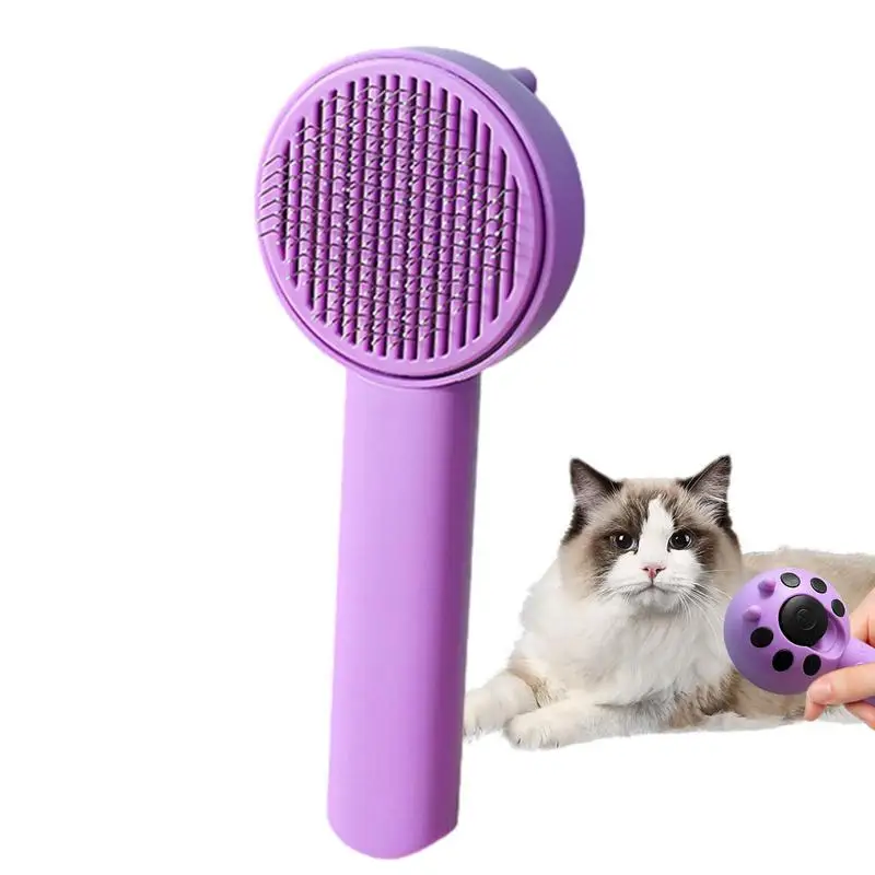 Cat Grooming Brush Lightweight Pet Grooming Brush Easy Tangles Removing Effective Undercoat Rake Brush For Small Medium Large