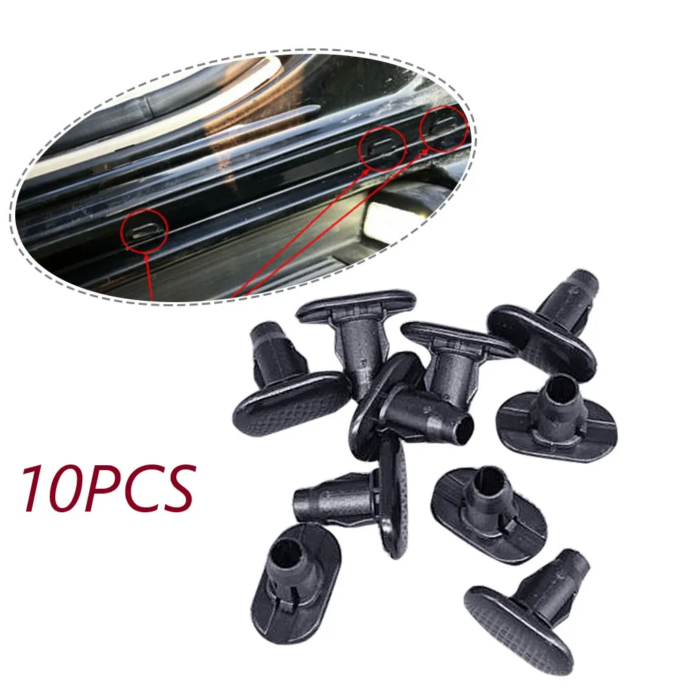 

Direct Replacement Rocker Panel Molding Clips 10 Clips/set Auto Accessories Black Retainer Clamps For Lexus GX470