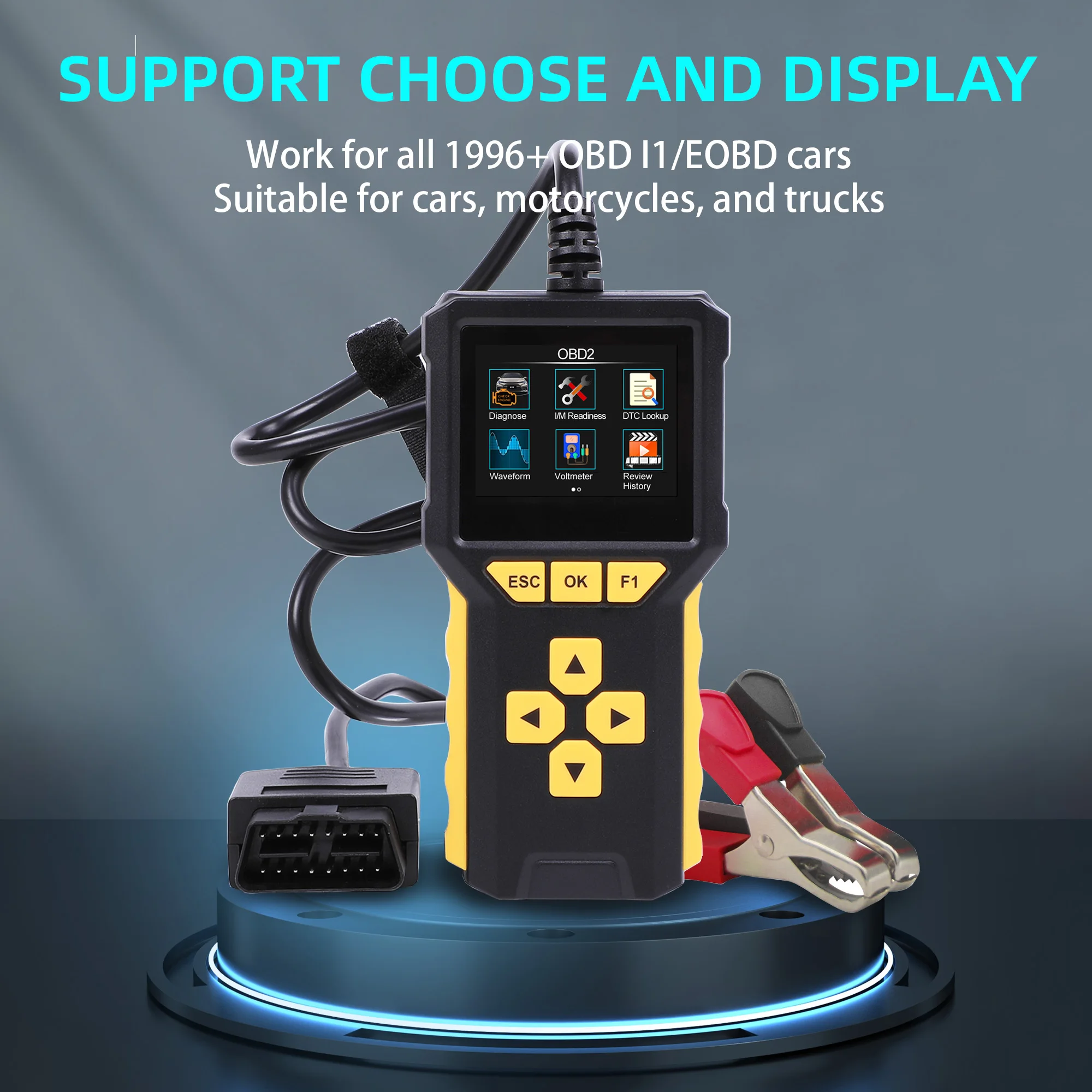 Automotive OBD OBD2 Code Reader Scanner Car Check Engine Fault Diagnostic Tool