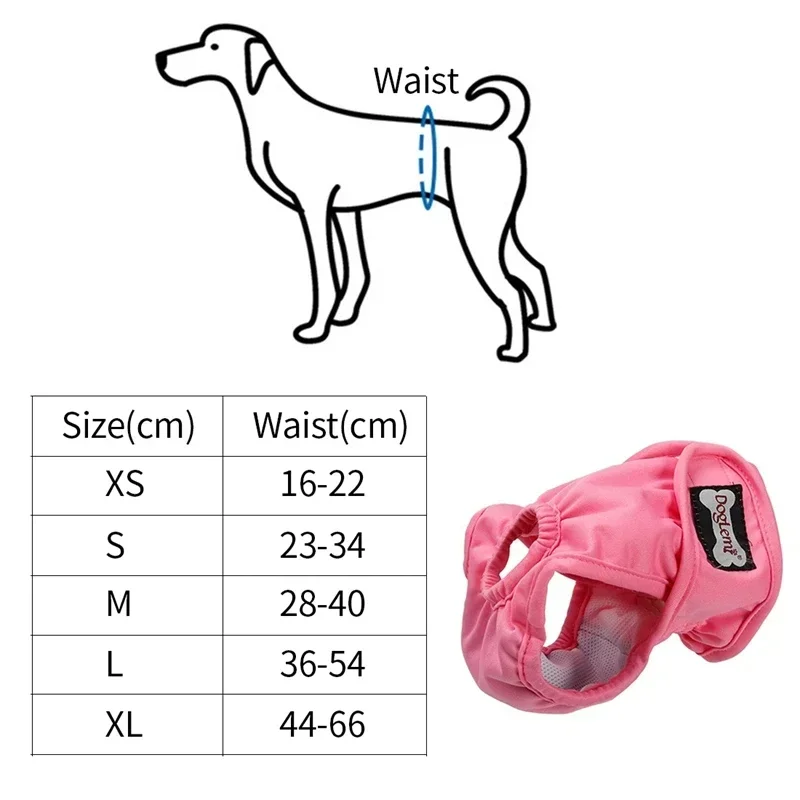 Reusable Female Dog Diaper Shorts Washable Sanitary Menstrual Physiological for Medium Large Dogs Safety Pants Dogs Supplies