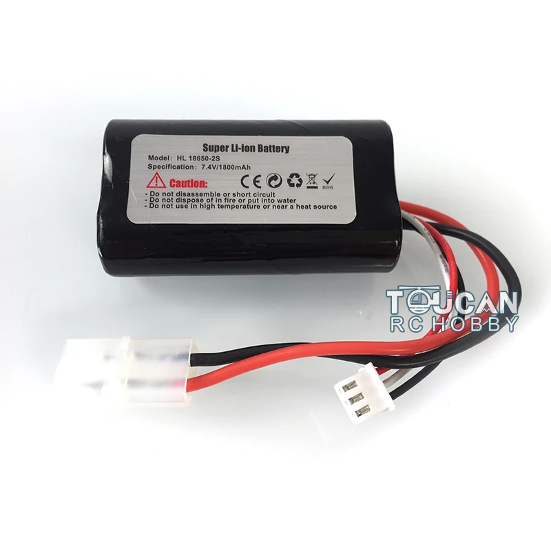 2S 7,4V 1800mah Liion Batterie Ausgewogen Original für HengLong 1/16 RC Modell Tank Hochleistungs-Ausgewogene Batterie für RC Tanks