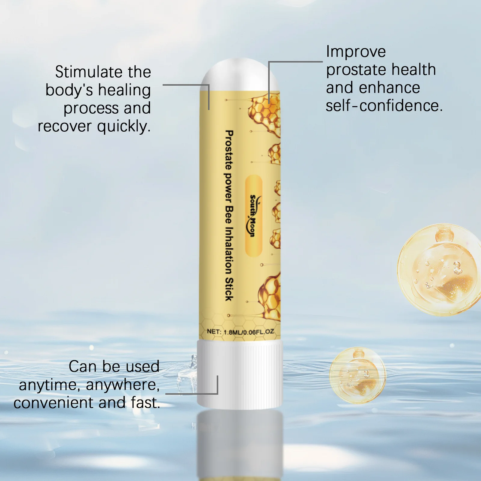 Men Prostate Care Nasal Inhaler Soothe Fatigue Reduce Pain Improve Frequent Endurance Refresh Private Part Treatment Nasal Stick