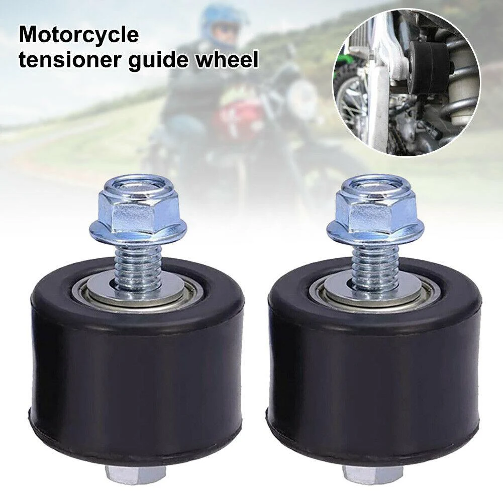 2 pezzi 8mm rullo catena moto per YFM350 YFM 350 superiore inferiore forcellone parti del motociclo rullo catena in gomma