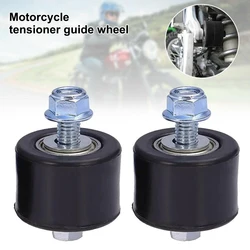 2Pcs 8mm Motorcycle Chain Roller For YFM350 YFM 350 Upper Lower Swingarm Motorcycle Parts Rubber Chain Roller