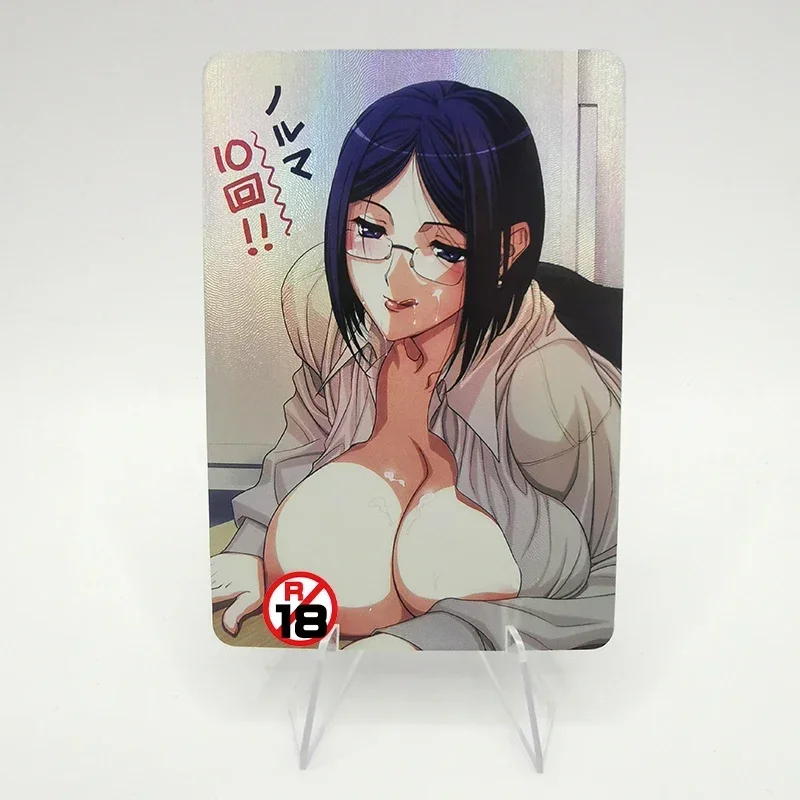 In Stock 6Pcs/set MILF Yummy Mummy Acronym Wife School Girl Yuri Lily Big Boobs Sexy Anime Girl Game Collection Cards Toys Gifts