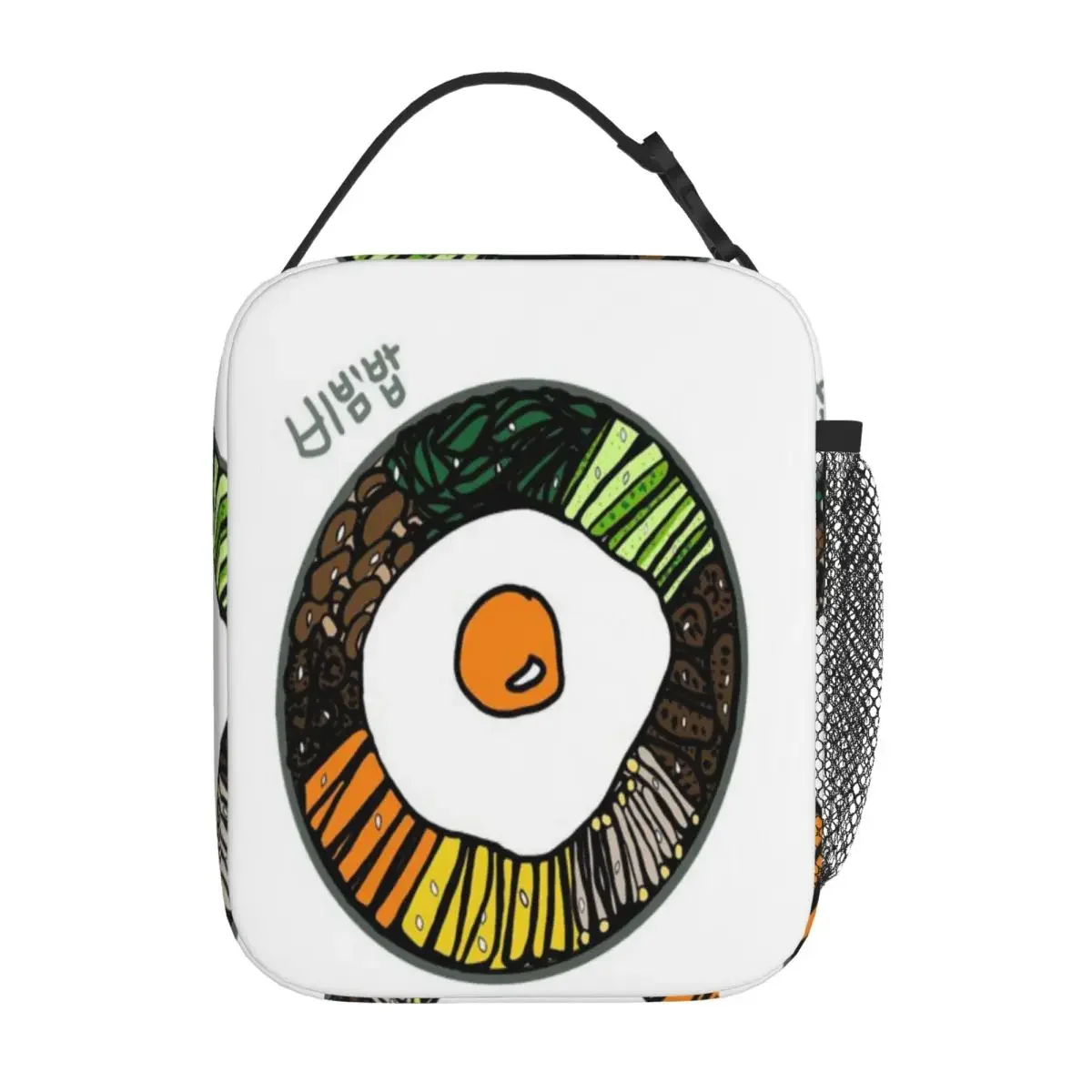 Hot Sale Perfect Combo Bimbimbap Travel Style Neoprene Lunch Bag Office Lunch Snack Bag