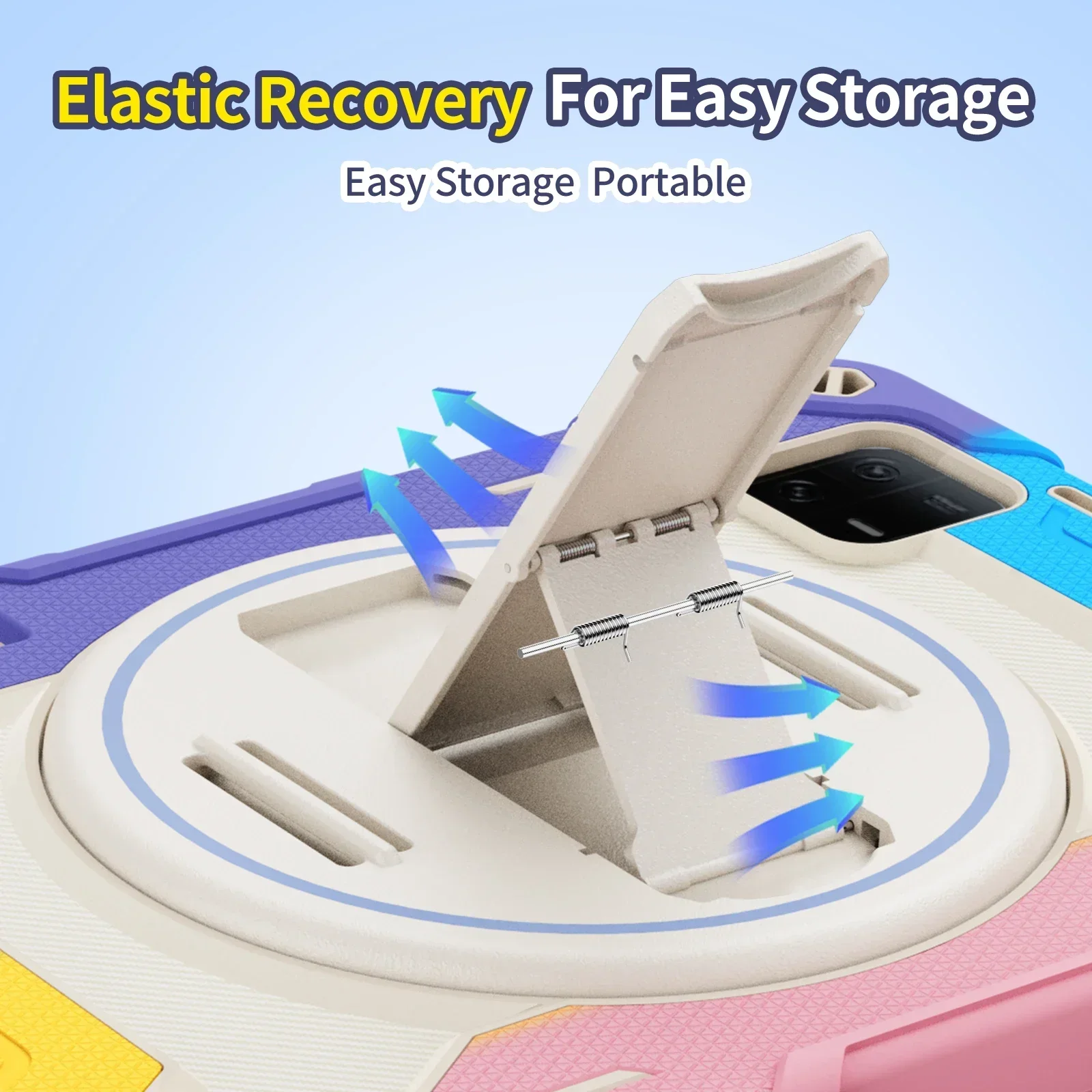 Case For Xiaomi Pad 6 5/Pad 6 5 Pro 11 inch Pad 6s Pro 12.4 inch Shockproof Stand Cover For Redmi Pad 10.6 2022 SE 11 inch 2023