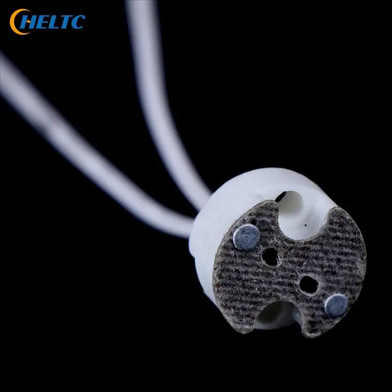 10/5/1pcs 220V 2A MR16 GU5.3 Base Socket Wire Connector Led Lamp Ceramic Holder