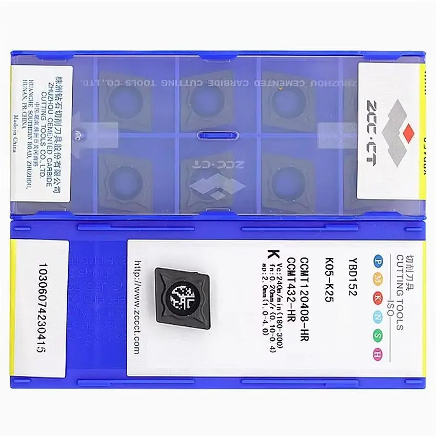 

CCMT120408-HR YBD152 YBD151 YBD052 YBD102 YBM251 ZCC.CT CCMT432-HR CCMT120408-HR CNC blade carbide inserts turning inserts tools