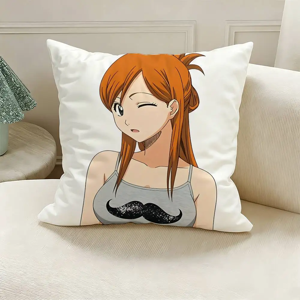 O-Orihime Inoue Printed Pillow Cover Cushion Case Simple Sofa Pillow Case No Pillow Core