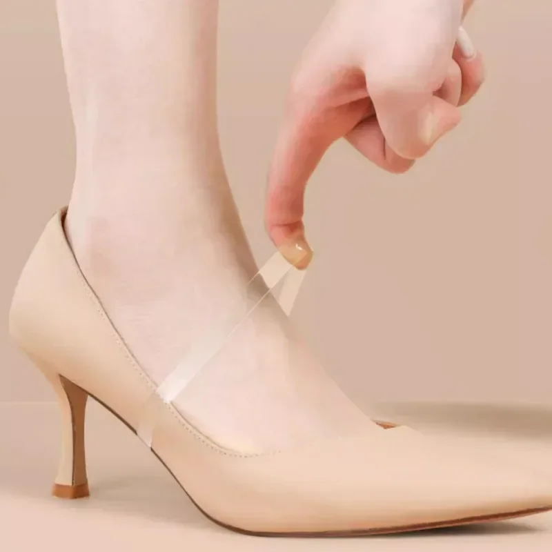 Invisible Elastic Silicone Transparent Shoelaces High Heel Shoes Clear Shoe Laces Straps Holding Loose Ankle Shoelace