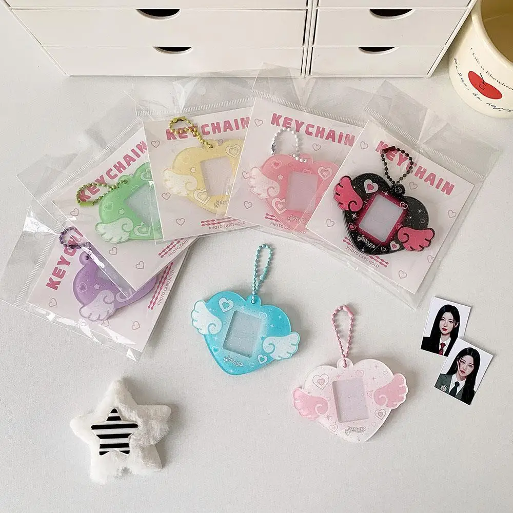 1 Inch Photo Card Organizer Card Holder Pendant Photo Card Holder Decorative Pendant Idol Collection Card Postcard Display Frame