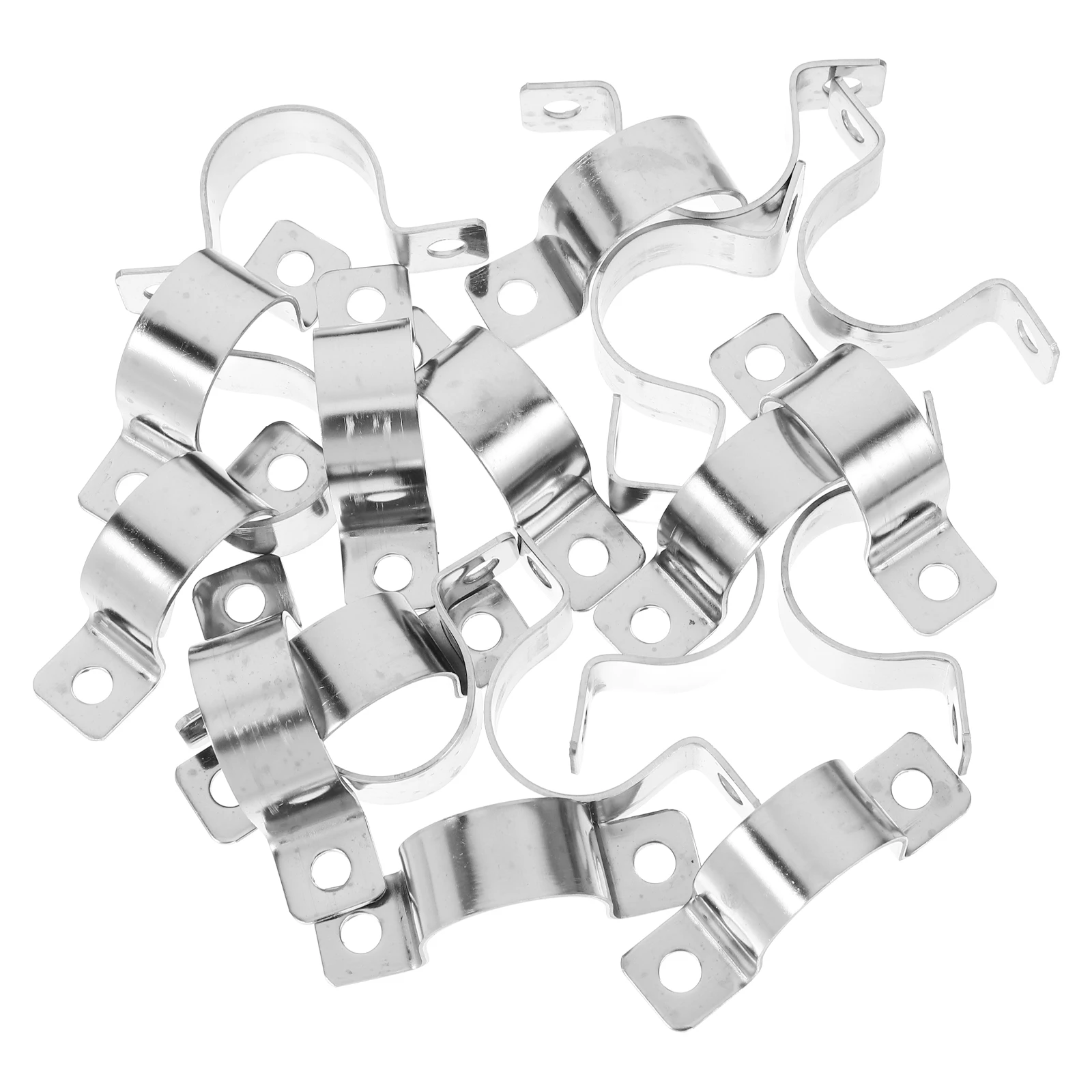 

20pcs UBracket StainlessSteel 25mmDiameter DoubleFixation Stainless Steel Clamps WireCable MountingBrackets HoseFittings