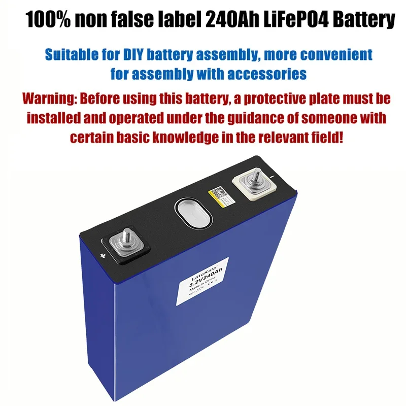 16pcs LiitoKala 240Ah lifepo4 4S 12V 24V 48V Rechargeable battery pack 3.2V 230AH Lithium Iron Phosphate Prismatic Solar