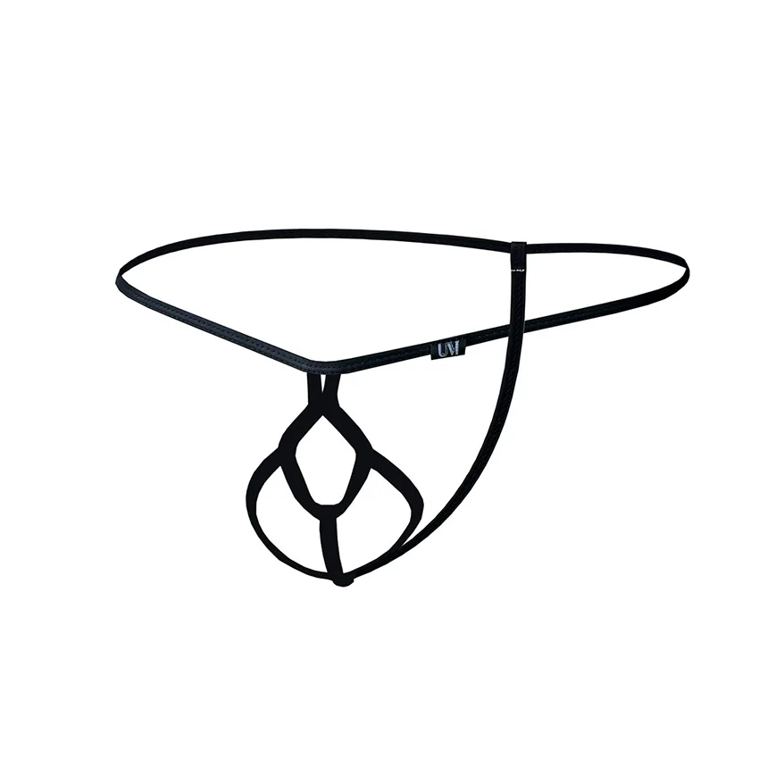 

Men's Erotic Thong Underwear with Hollow-Out Design And Thin Straps Bullet-Separated New Style Briefs for Comfortable Fit