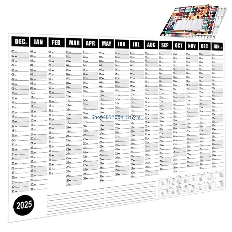 

T3LB 2025 School Year Calendar Wall Calendar English Edition Calendar for Teacher