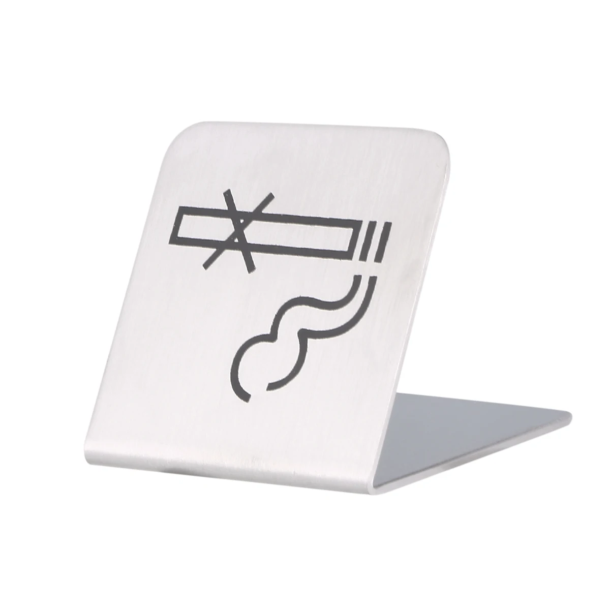 

No Smoking Sign Lounge Sticker Table Tent Signs Desktop Cigarette Doublesided Warning Tabletop Reminder